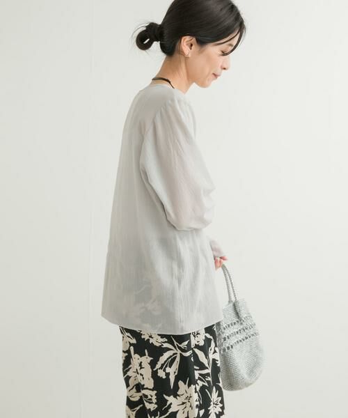 URBAN RESEARCH DOORS / アーバンリサーチ ドアーズ シャツ・ブラウス | コットンシアーTブラウス | 詳細14
