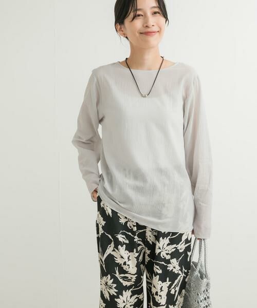 URBAN RESEARCH DOORS / アーバンリサーチ ドアーズ シャツ・ブラウス | コットンシアーTブラウス | 詳細15