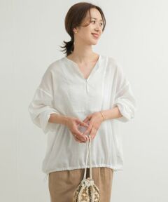 URBAN RESEARCH DOORS / アーバンリサーチ ドアーズ チュニック | リネンブレンドドロストチュニック