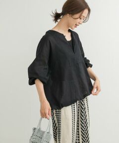 URBAN RESEARCH DOORS / アーバンリサーチ ドアーズ チュニック | リネンブレンドドロストチュニック