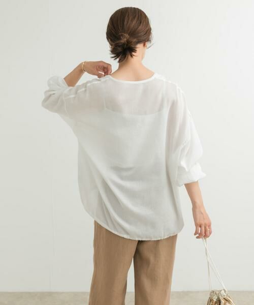 URBAN RESEARCH DOORS / アーバンリサーチ ドアーズ チュニック | リネンブレンドドロストチュニック | 詳細3