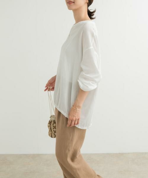 URBAN RESEARCH DOORS / アーバンリサーチ ドアーズ チュニック | リネンブレンドドロストチュニック | 詳細5