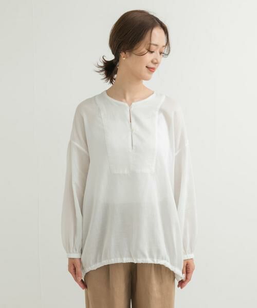 URBAN RESEARCH DOORS / アーバンリサーチ ドアーズ チュニック | リネンブレンドドロストチュニック | 詳細8