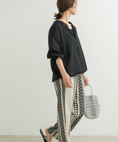 URBAN RESEARCH DOORS / アーバンリサーチ ドアーズ チュニック | リネンブレンドドロストチュニック | 詳細17