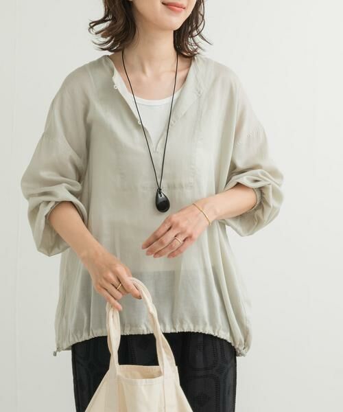 URBAN RESEARCH DOORS / アーバンリサーチ ドアーズ チュニック | リネンブレンドドロストチュニック | 詳細24