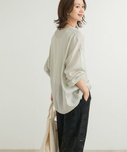 URBAN RESEARCH DOORS / アーバンリサーチ ドアーズ チュニック | リネンブレンドドロストチュニック | 詳細25