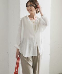 URBAN RESEARCH DOORS / アーバンリサーチ ドアーズ シャツ・ブラウス | ラミー混ルーズシャツ