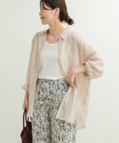 URBAN RESEARCH DOORS / アーバンリサーチ ドアーズ シャツ・ブラウス | ラミー混ルーズシャツ