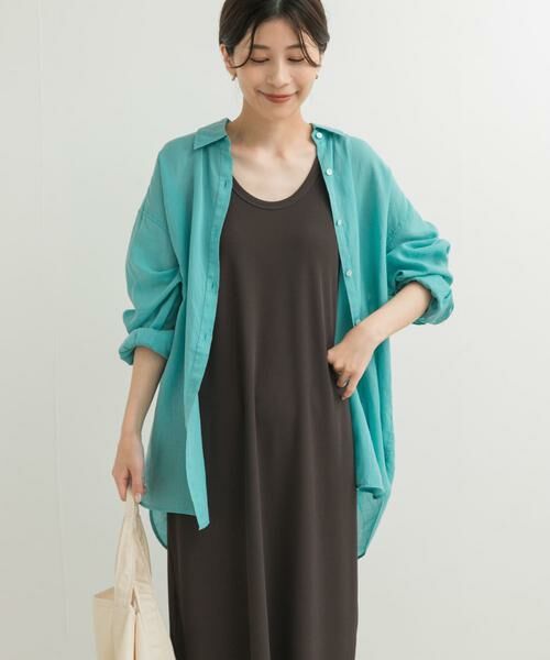 URBAN RESEARCH DOORS / アーバンリサーチ ドアーズ シャツ・ブラウス | ラミー混ルーズシャツ | 詳細1