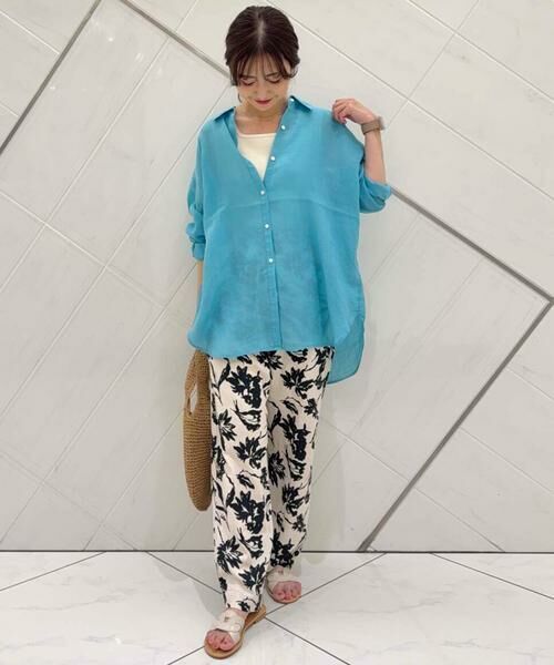 URBAN RESEARCH DOORS / アーバンリサーチ ドアーズ シャツ・ブラウス | ラミー混ルーズシャツ | 詳細10