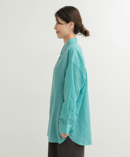 URBAN RESEARCH DOORS / アーバンリサーチ ドアーズ シャツ・ブラウス | ラミー混ルーズシャツ | 詳細12