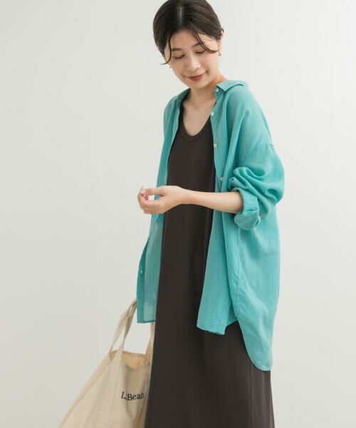 URBAN RESEARCH DOORS / アーバンリサーチ ドアーズ シャツ・ブラウス | ラミー混ルーズシャツ | 詳細3