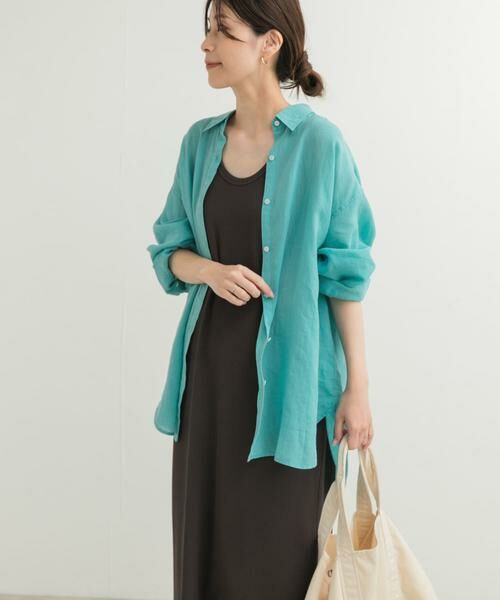 URBAN RESEARCH DOORS / アーバンリサーチ ドアーズ シャツ・ブラウス | ラミー混ルーズシャツ | 詳細4