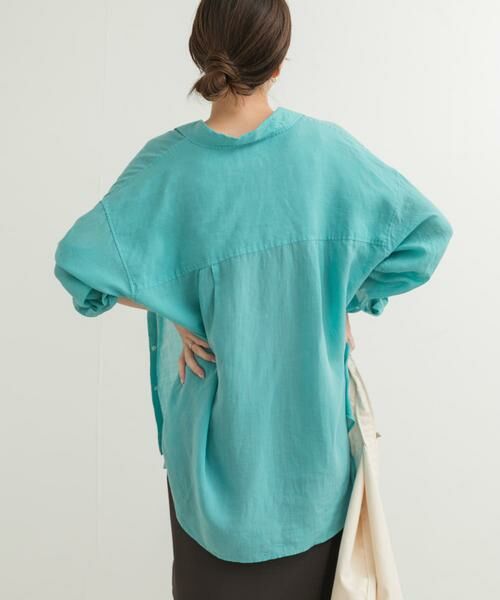 URBAN RESEARCH DOORS / アーバンリサーチ ドアーズ シャツ・ブラウス | ラミー混ルーズシャツ | 詳細5