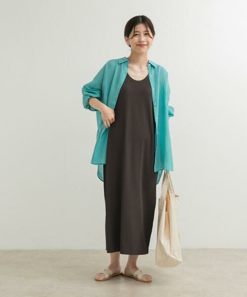 URBAN RESEARCH DOORS / アーバンリサーチ ドアーズ シャツ・ブラウス | ラミー混ルーズシャツ | 詳細8