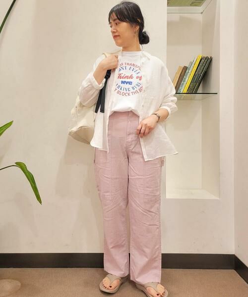 URBAN RESEARCH DOORS / アーバンリサーチ ドアーズ シャツ・ブラウス | ラミー混ルーズシャツ | 詳細27