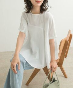 URBAN RESEARCH DOORS / アーバンリサーチ ドアーズ Tシャツ | フレア切替えブラウス