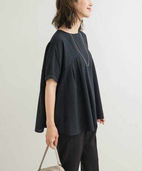 URBAN RESEARCH DOORS / アーバンリサーチ ドアーズ Tシャツ | フレア切替えブラウス | 詳細15