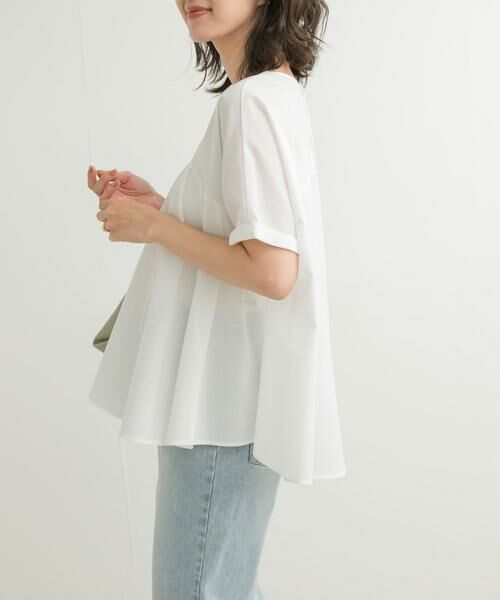 URBAN RESEARCH DOORS / アーバンリサーチ ドアーズ Tシャツ | フレア切替えブラウス | 詳細26