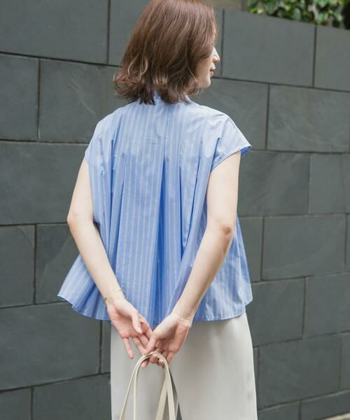 URBAN RESEARCH DOORS / アーバンリサーチ ドアーズ シャツ・ブラウス | ストライプリボンフレアフレンチブラウス | 詳細13
