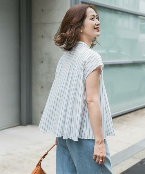 URBAN RESEARCH DOORS / アーバンリサーチ ドアーズ シャツ・ブラウス | ストライプリボンフレアフレンチブラウス | 詳細20