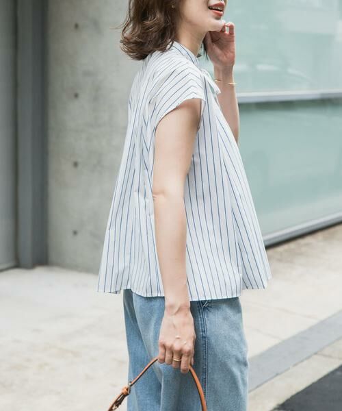 URBAN RESEARCH DOORS / アーバンリサーチ ドアーズ シャツ・ブラウス | ストライプリボンフレアフレンチブラウス | 詳細21