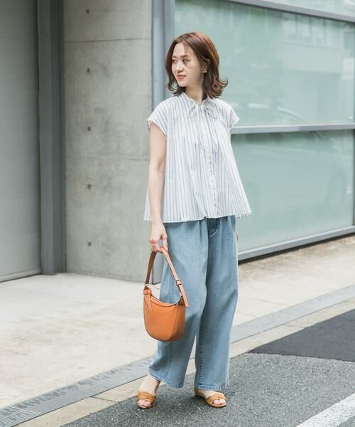 URBAN RESEARCH DOORS / アーバンリサーチ ドアーズ シャツ・ブラウス | ストライプリボンフレアフレンチブラウス | 詳細24