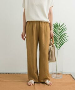 URBAN RESEARCH DOORS / アーバンリサーチ ドアーズ その他パンツ | リネン混イージーパンツ