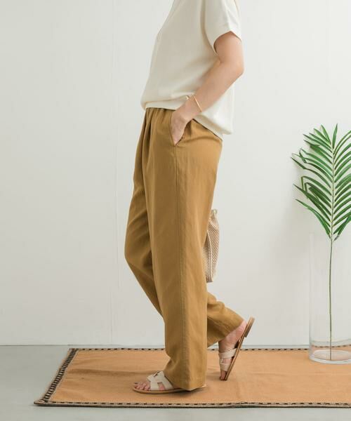 URBAN RESEARCH DOORS / アーバンリサーチ ドアーズ その他パンツ | リネン混イージーパンツ | 詳細3
