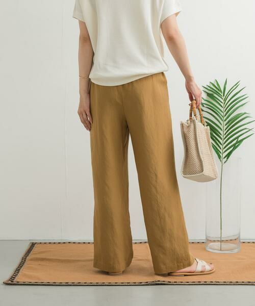 URBAN RESEARCH DOORS / アーバンリサーチ ドアーズ その他パンツ | リネン混イージーパンツ | 詳細4