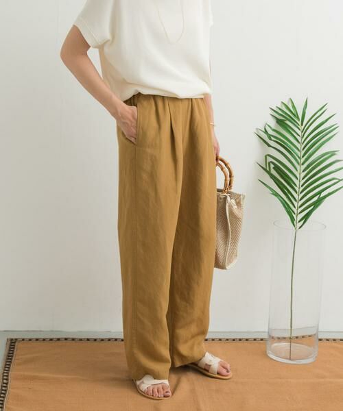 URBAN RESEARCH DOORS / アーバンリサーチ ドアーズ その他パンツ | リネン混イージーパンツ | 詳細6