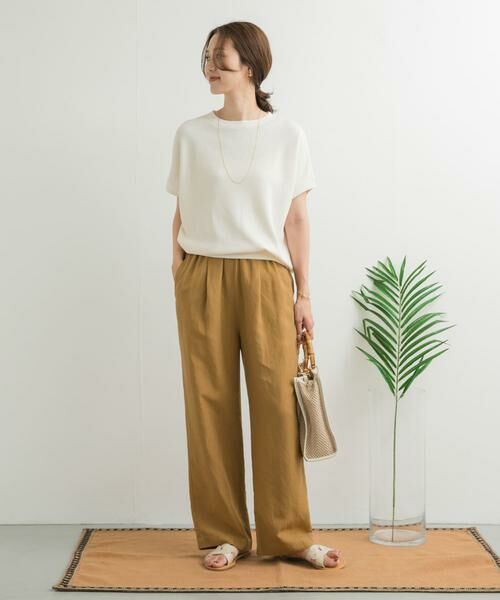URBAN RESEARCH DOORS / アーバンリサーチ ドアーズ その他パンツ | リネン混イージーパンツ | 詳細7