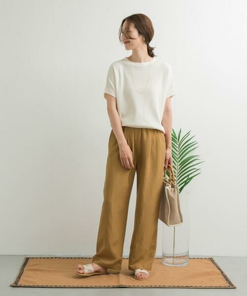 URBAN RESEARCH DOORS / アーバンリサーチ ドアーズ その他パンツ | リネン混イージーパンツ | 詳細8