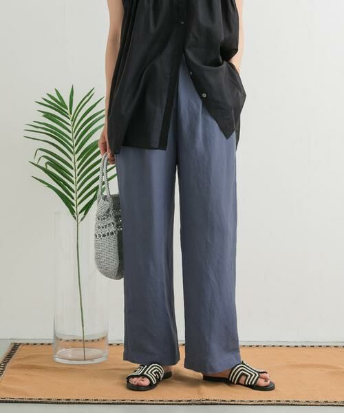 URBAN RESEARCH DOORS / アーバンリサーチ ドアーズ その他パンツ | リネン混イージーパンツ | 詳細16