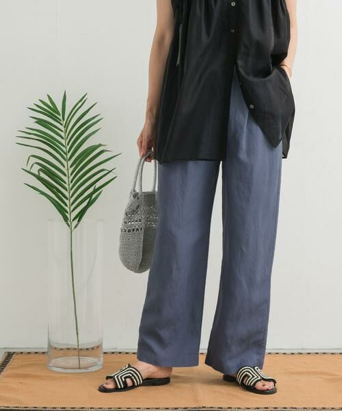 URBAN RESEARCH DOORS / アーバンリサーチ ドアーズ その他パンツ | リネン混イージーパンツ | 詳細17