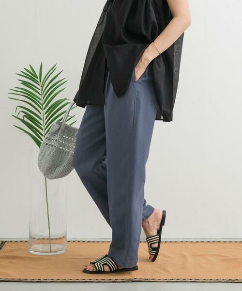 URBAN RESEARCH DOORS / アーバンリサーチ ドアーズ その他パンツ | リネン混イージーパンツ | 詳細18