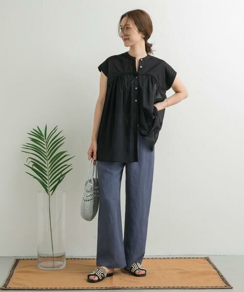 URBAN RESEARCH DOORS / アーバンリサーチ ドアーズ その他パンツ | リネン混イージーパンツ | 詳細20