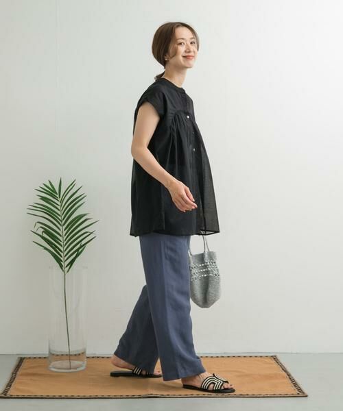URBAN RESEARCH DOORS / アーバンリサーチ ドアーズ その他パンツ | リネン混イージーパンツ | 詳細21