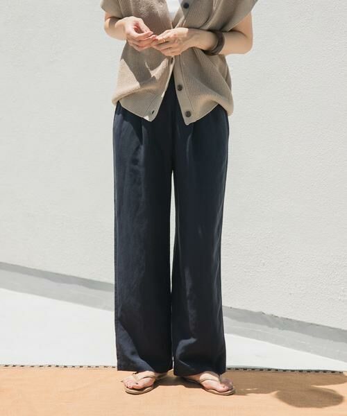 URBAN RESEARCH DOORS / アーバンリサーチ ドアーズ その他パンツ | リネン混イージーパンツ | 詳細28