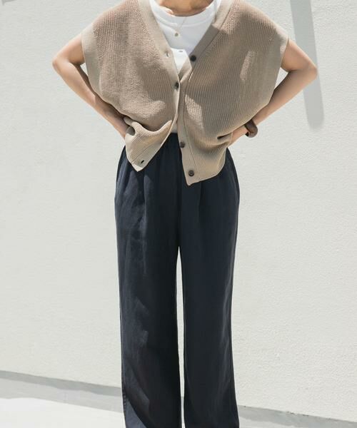 URBAN RESEARCH DOORS / アーバンリサーチ ドアーズ その他パンツ | リネン混イージーパンツ | 詳細30