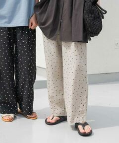URBAN RESEARCH DOORS / アーバンリサーチ ドアーズ その他パンツ | リネンレーヨンドットイージーパンツ