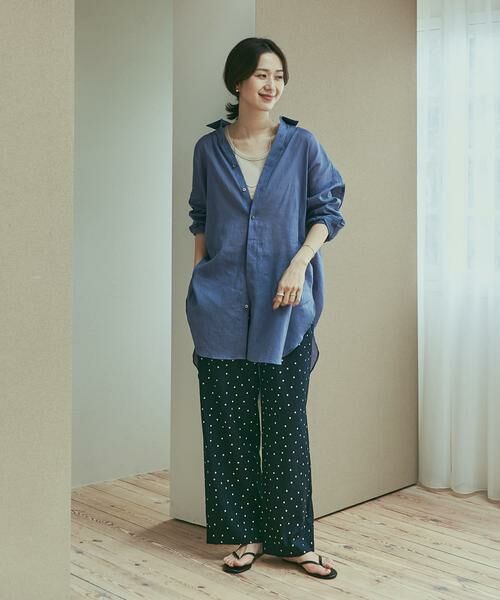 URBAN RESEARCH DOORS / アーバンリサーチ ドアーズ その他パンツ | リネンレーヨンドットイージーパンツ | 詳細11