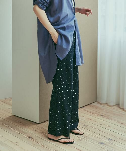 URBAN RESEARCH DOORS / アーバンリサーチ ドアーズ その他パンツ | リネンレーヨンドットイージーパンツ | 詳細4