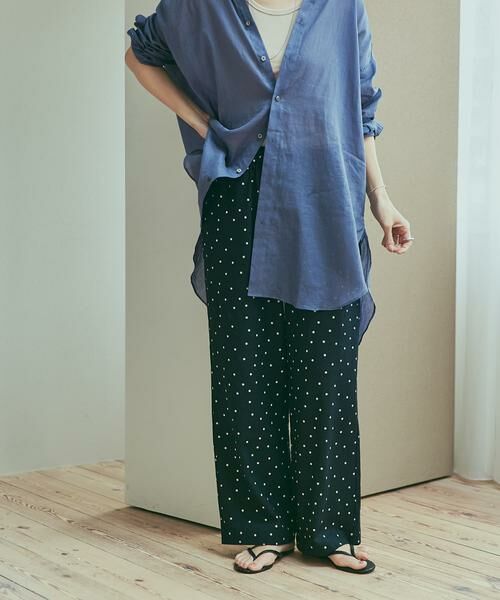 URBAN RESEARCH DOORS / アーバンリサーチ ドアーズ その他パンツ | リネンレーヨンドットイージーパンツ | 詳細9