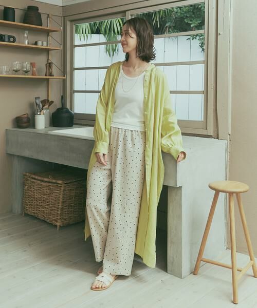 URBAN RESEARCH DOORS / アーバンリサーチ ドアーズ その他パンツ | リネンレーヨンドットイージーパンツ | 詳細28