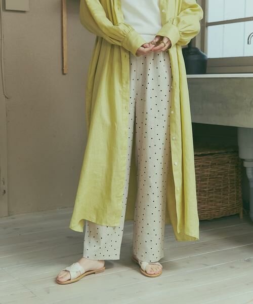 URBAN RESEARCH DOORS / アーバンリサーチ ドアーズ その他パンツ | リネンレーヨンドットイージーパンツ | 詳細21