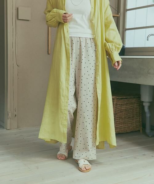URBAN RESEARCH DOORS / アーバンリサーチ ドアーズ その他パンツ | リネンレーヨンドットイージーパンツ | 詳細22