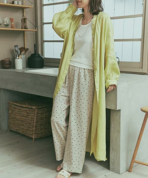 URBAN RESEARCH DOORS / アーバンリサーチ ドアーズ その他パンツ | リネンレーヨンドットイージーパンツ | 詳細27