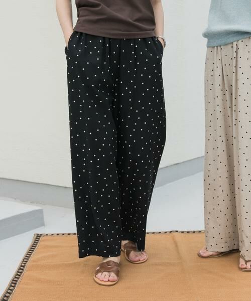 URBAN RESEARCH DOORS / アーバンリサーチ ドアーズ その他パンツ | リネンレーヨンドットイージーパンツ | 詳細1