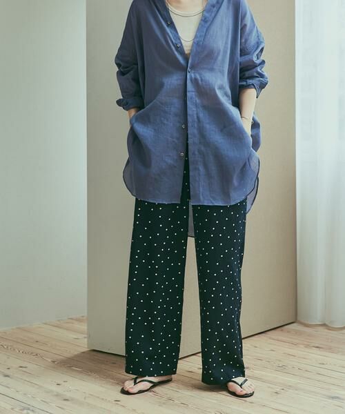 URBAN RESEARCH DOORS / アーバンリサーチ ドアーズ その他パンツ | リネンレーヨンドットイージーパンツ | 詳細12